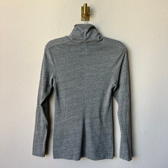 James Perse Heather Gray Lightweight Jersey Turtleneck Size 1 - Picture 3 of 6